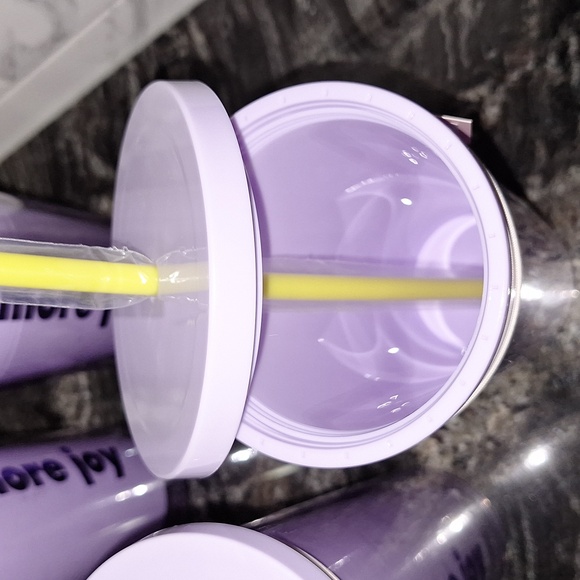 ♠️ Set of 4 Kate Spade “more joy” Insulated Tumblers. Purple. 20 oz. - Picture 6 of 8